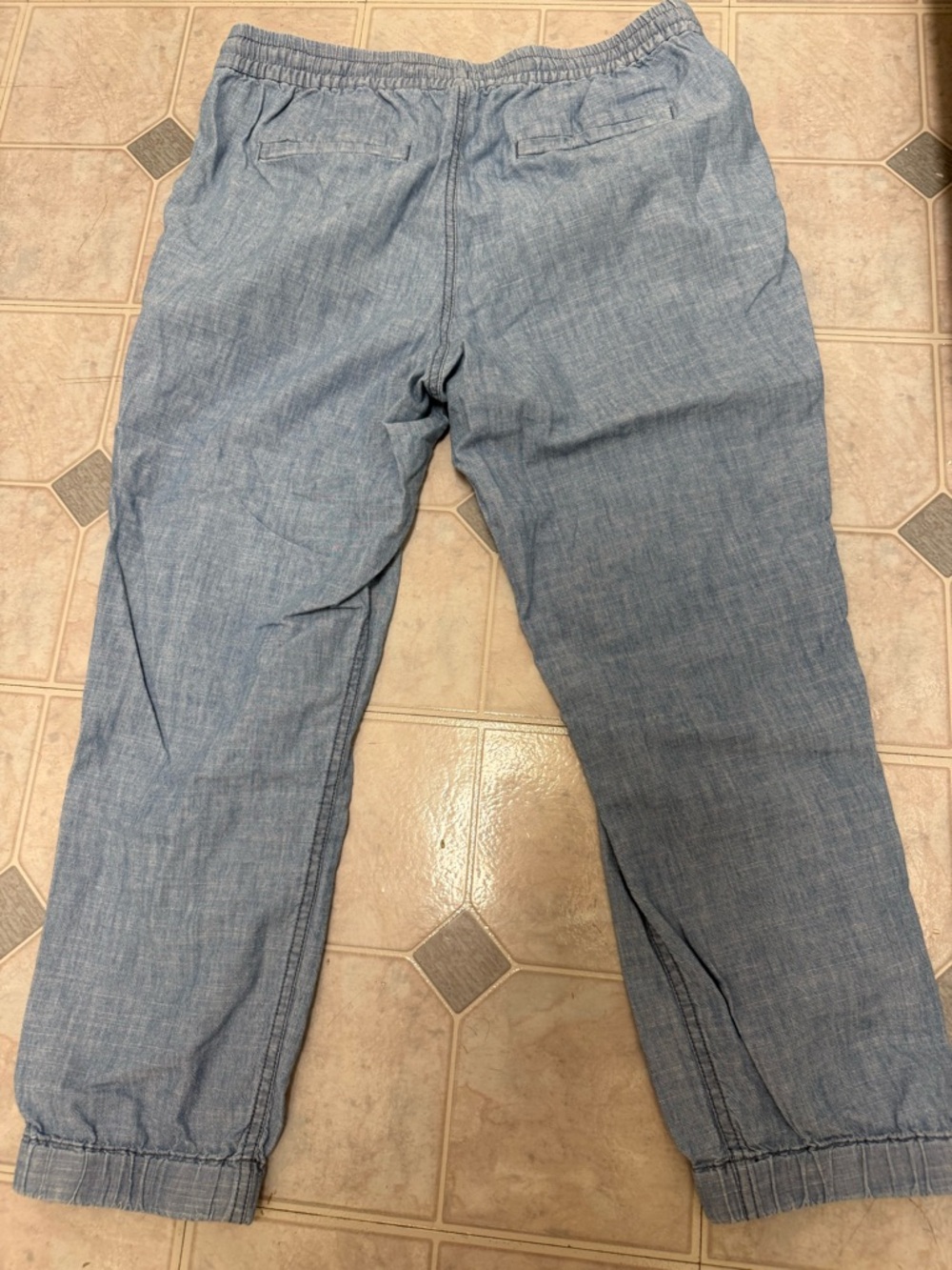 Light Blue Drawstring Jogger Pants - Picture 3 of 3